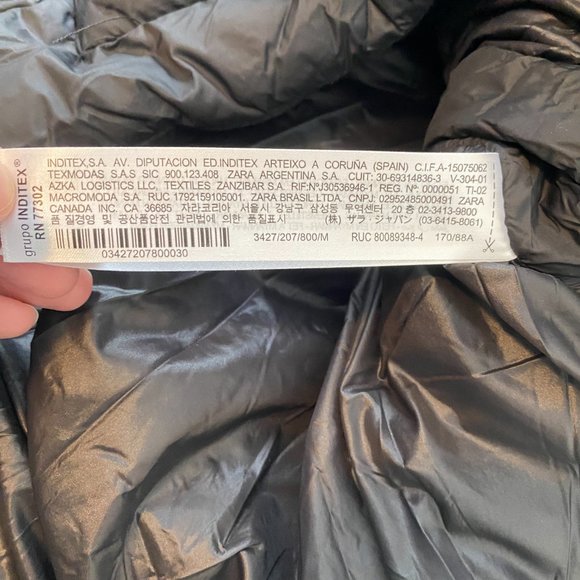 Zara Sorona Dupont Puffer Jacket - Picture 9 of 10